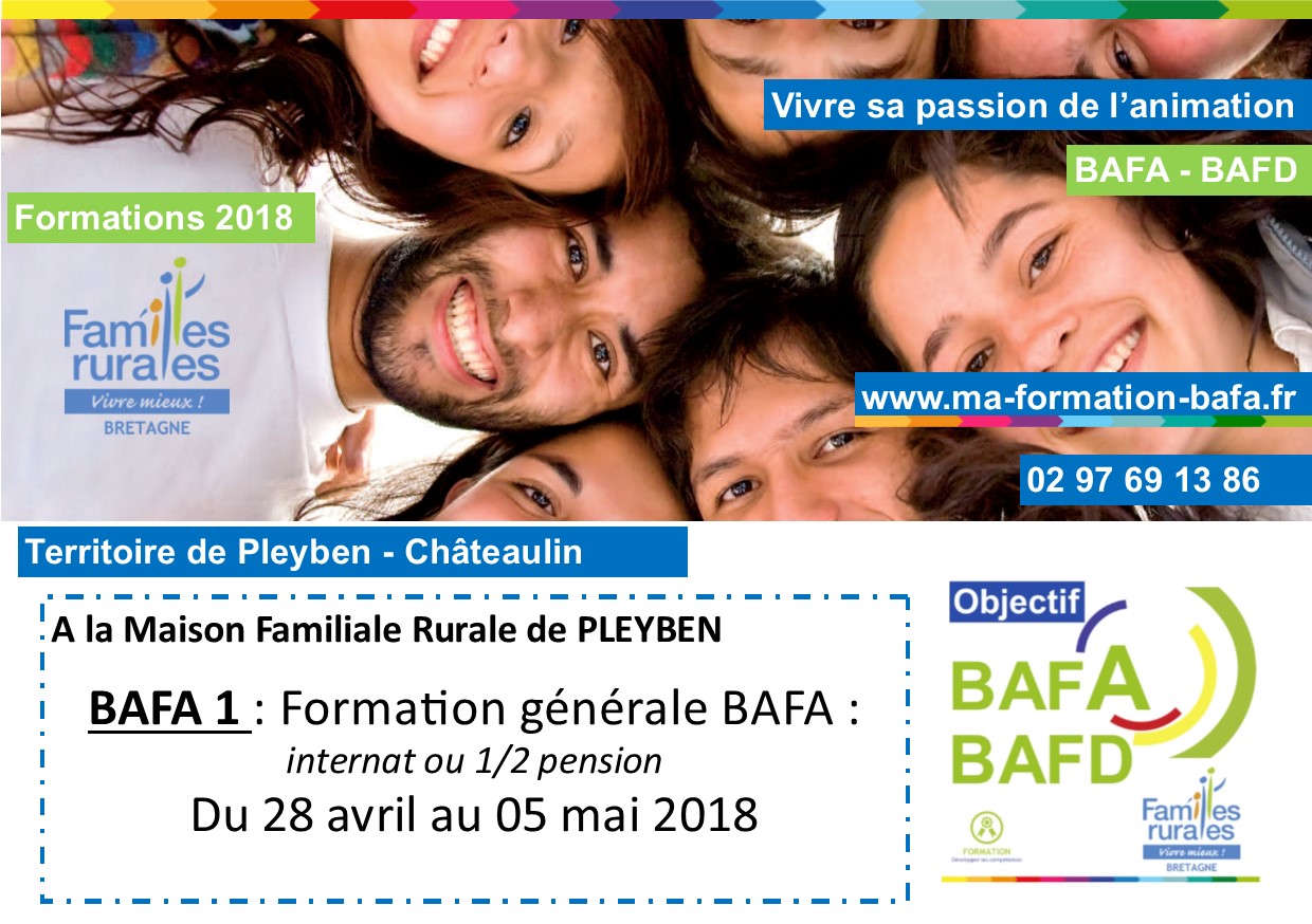 Venez participer à la Formation BAFA à la MFR de Pleyben